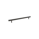 MOMO BELLEVUE LINED DOOR PULL WITH BACK TO BACK FIXING 416MM GUNMETAL in Gun Metal
