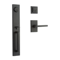 Montpellier Entry D/C w/Straight Lever MB BP in Matt Black