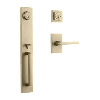 Montpellier Entry D/C w/Straight Lever SB BP in Satin Brass