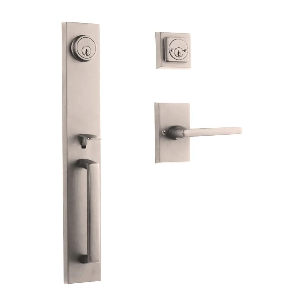 Montpellier Entry D/C w/Straight Lever SN BP in Satin Nickel