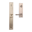 Montpellier I/C Entry Straight Lever SN BP in Satin Nickel