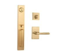Montpellier Entry S/C w/Straight Lever SB BP in Satin Brass