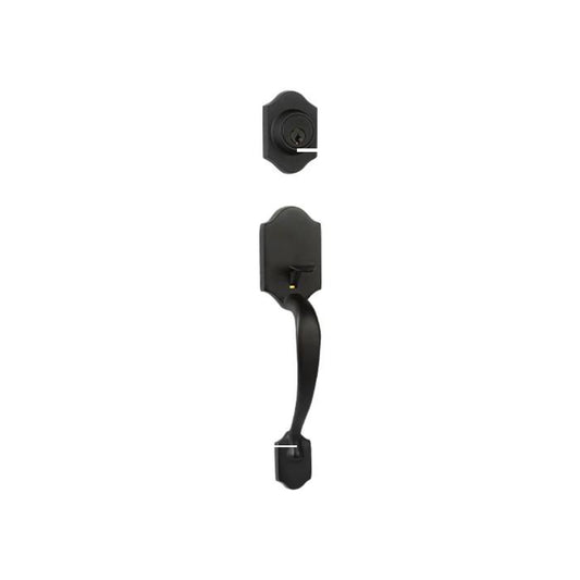 Charente Entry D/C w/Flutto Lever MB BP in Matt Black