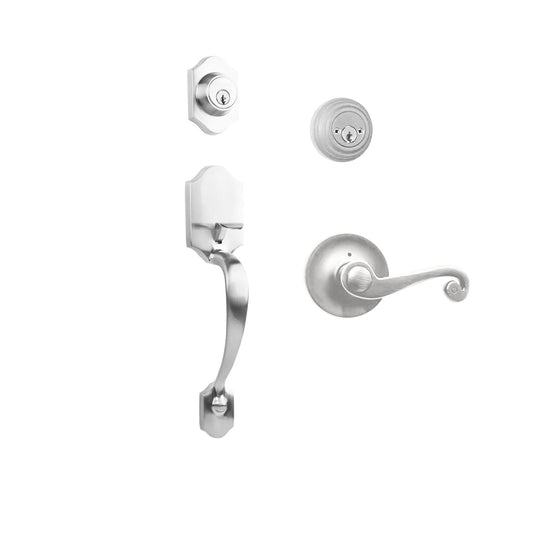 Charente Entry D/C w/Spira Lever PC BP in Polished Chrome