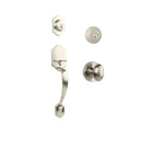 Charente Entry D/C w/Uovo Knob SN BP in Satin Nickel