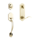 Charente Entry I/C w/Flutto Lever L03 BP in Polished Brass