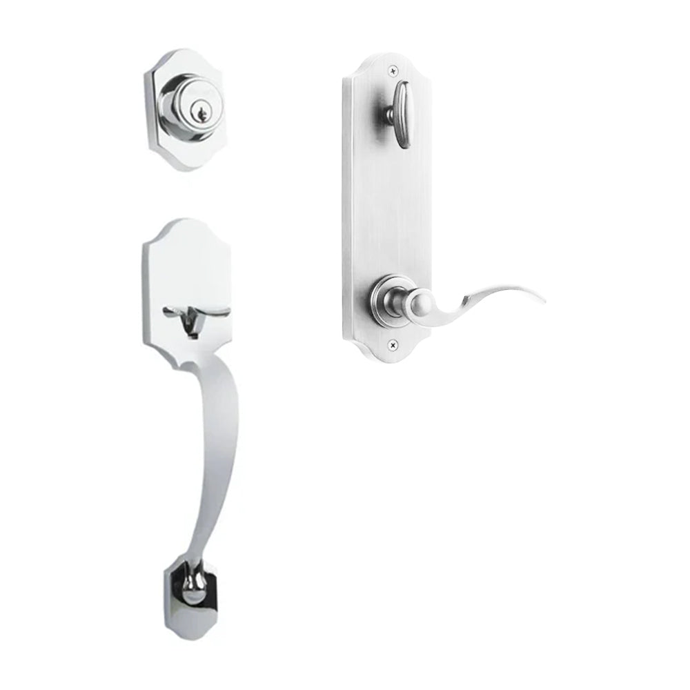 Charente Entry I/C w/Flutto Lever PC BP in Polished Chrome