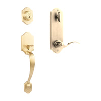 Charente Entry I/C w/Flutto Lever SB BP in Satin Brass