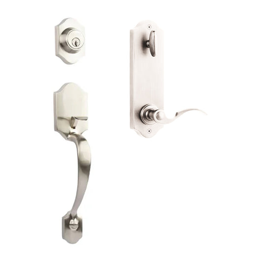 Charente Entry I/C w/Flutto Lever SN BP in Satin Nickel