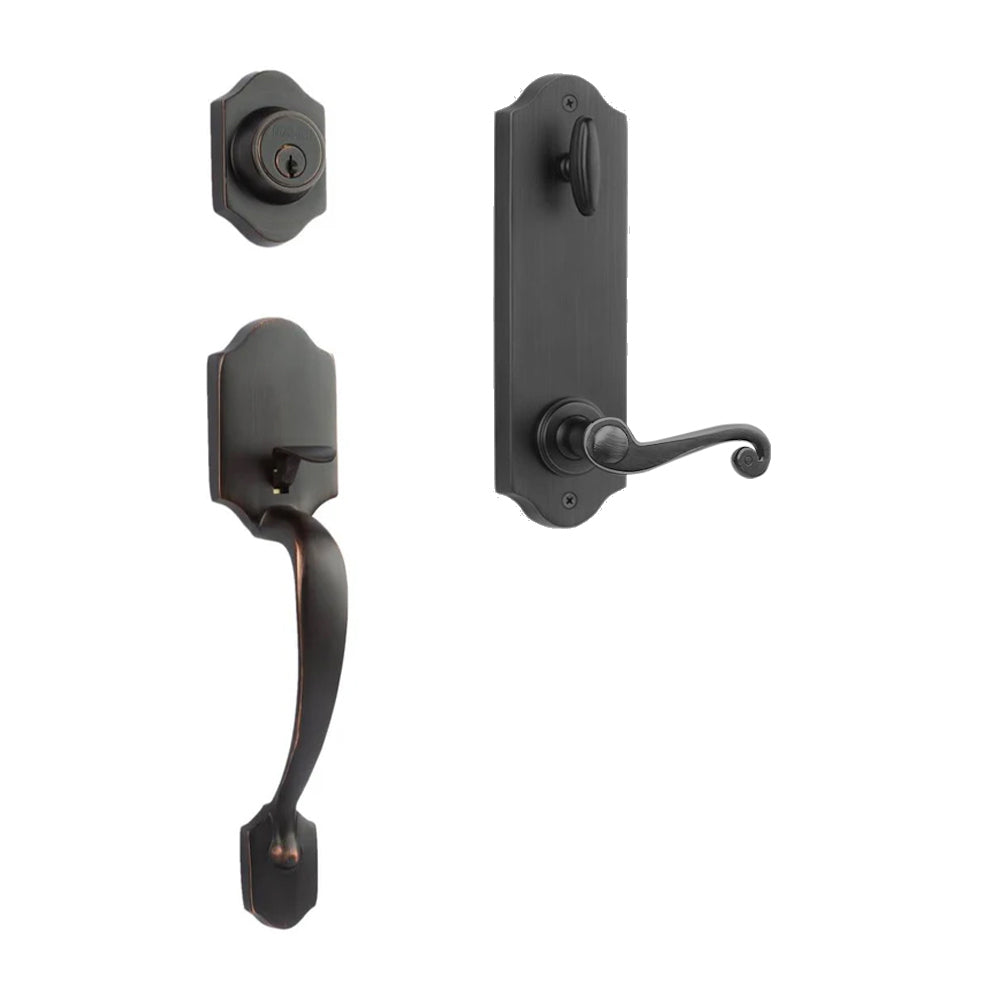 Charente Entry I/C w/Spira Lever MB BP in Matt Black