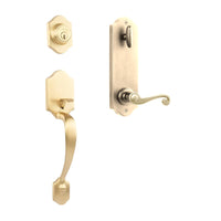 Charente Entry I/C w/Spira Lever SB BP in Satin Brass