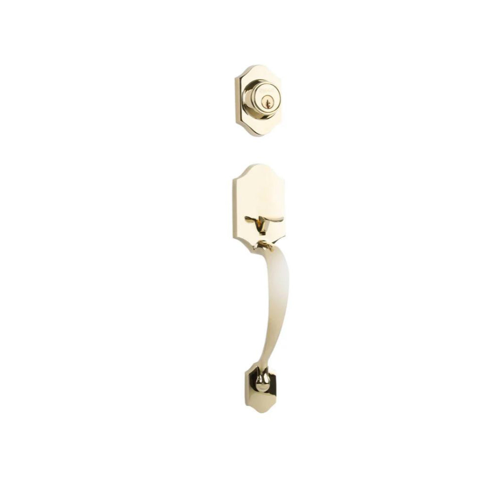 Charente Entry S/C w/Flutto Lever L03 BP in Polished Brass
