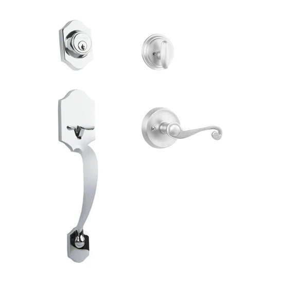 Charente Entry S/C w/Spira Lever PC BP in Polished Chrome