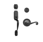 Garrone Entry D/C w/Spira Lever MB BP in Matt Black
