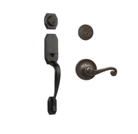 Garrone Entry D/C w/Spira Lever VB BP in Venetian Bronze