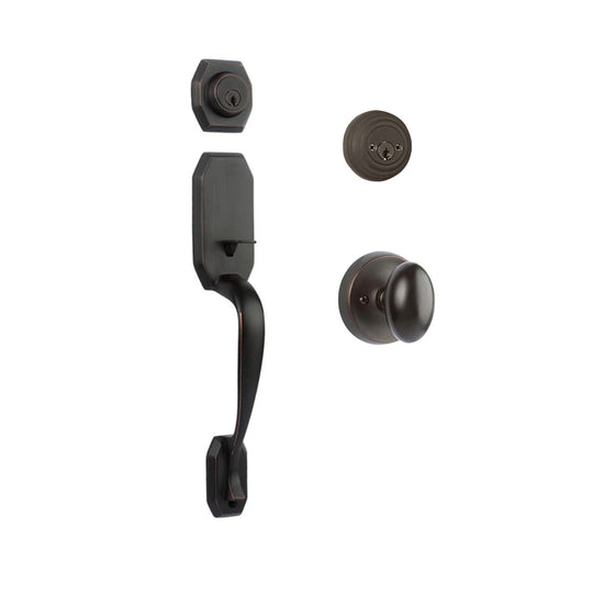 Garrone Entry D/C w/Uovo Knob VB BP in Venetian Bronze