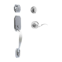 Garrone Entry I/C w/Flutto Lever PC BP in Polished Chrome