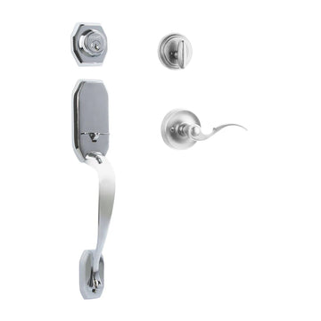 Garrone Entry I/C w/Flutto Lever PC BP in Polished Chrome