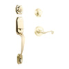 Garrone Entry I/C w/Spira Lever L03 BP in Polished Brass