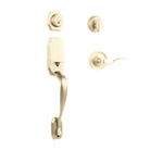 Garrone Entry S/C w/Flutto Lever L03 BP in Polished Brass