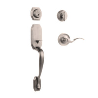 Garrone Entry S/C w/Flutto Lever SN BP in Satin Nickel
