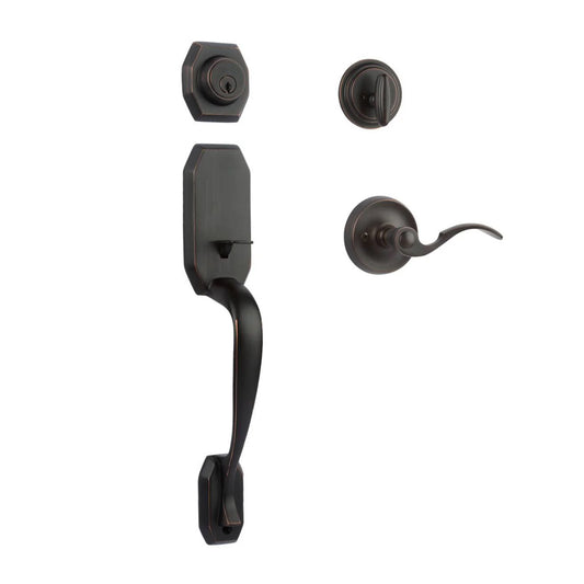 Garrone Entry S/C w/Flutto Lever VB BP in Venetian Bronze