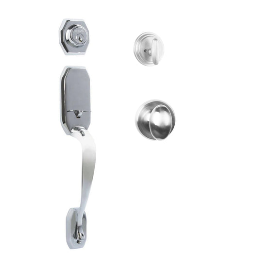 Garrone Entry S/C w/Uovo Knob PC BP in Polished Chrome