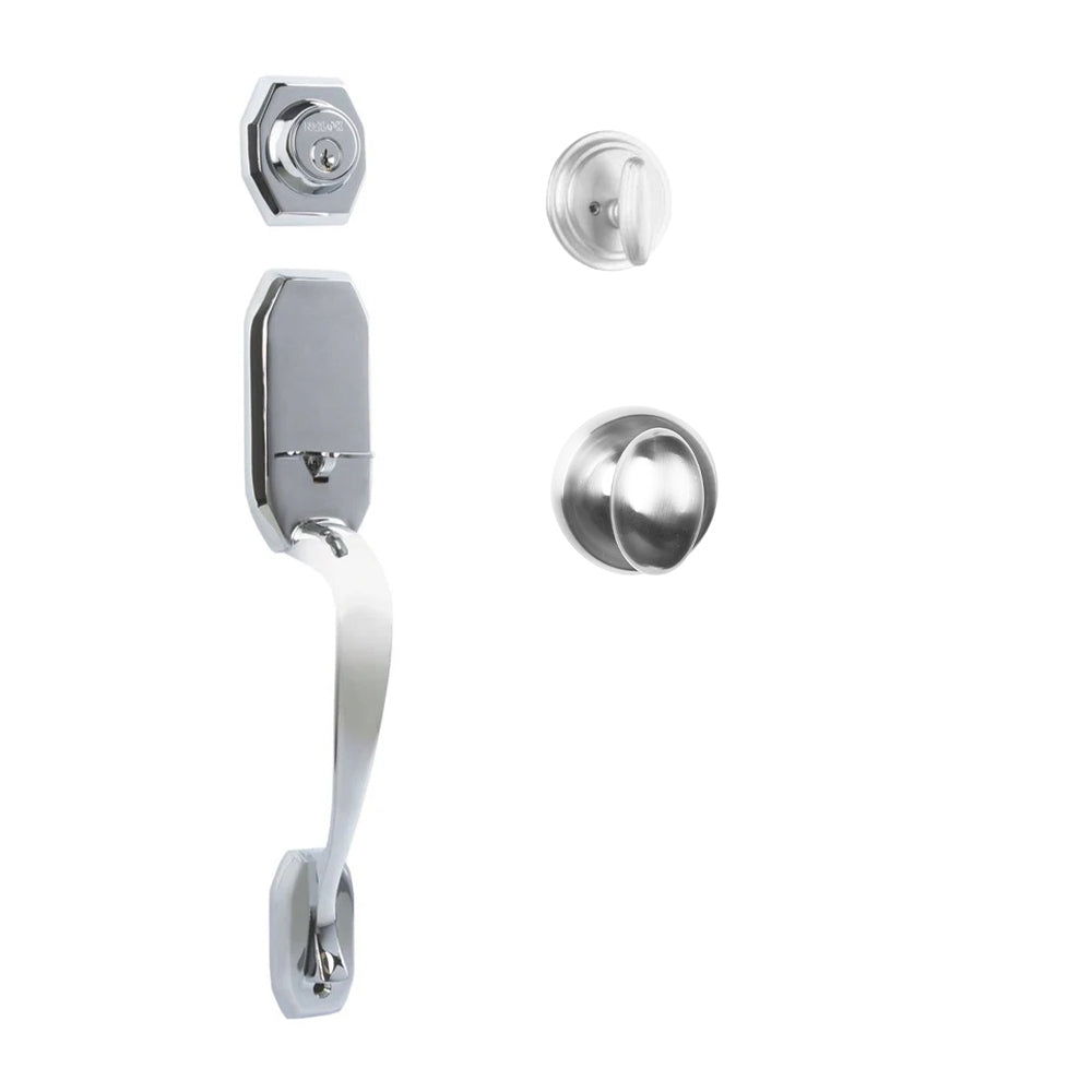 Garrone Entry S/C w/Uovo Knob PC BP in Polished Chrome