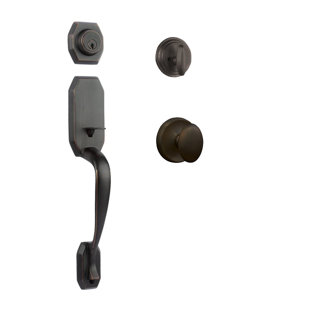 Garrone Entry S/C w/Uovo Knob VB BP in Venetian Bronze