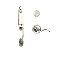 N2LOK Loire double cylinder entrance set with Flutto lever handle, featuring durable hardware and sleek design for secure entry.