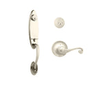 N2LOK Loire double cylinder entrance set with spiral lever handle, featuring durable hardware and secure locking mechanism.