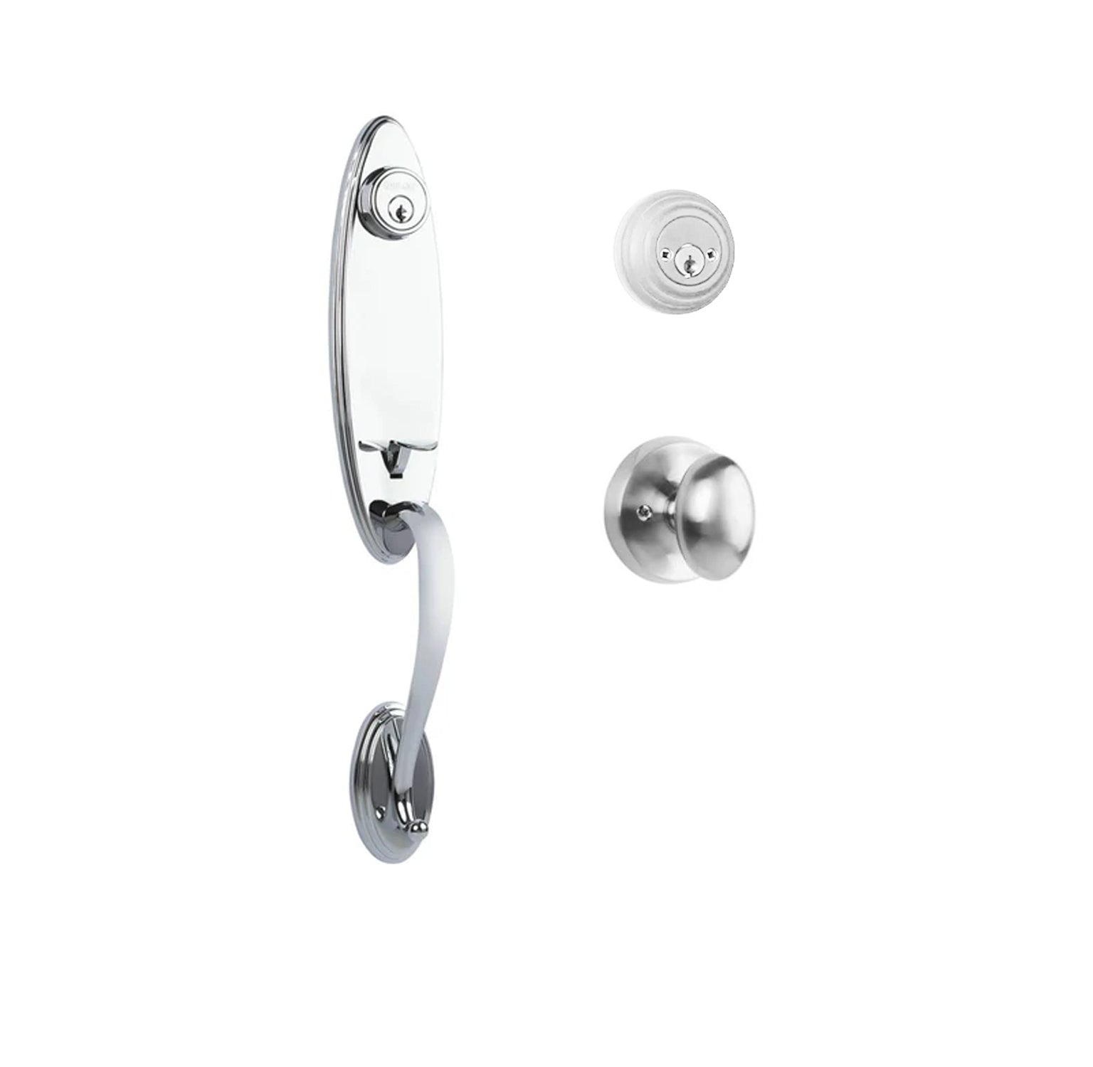 Loire Entry D/C w/Uovo Knob PC BP in Polished Chrome