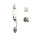 Loire Entry D/C w/Uovo Knob SN BP in Satin Nickel