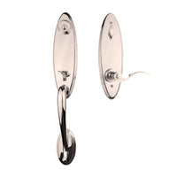 Loire Entry I/C w/Flutto Lever SN BP in Satin Nickel