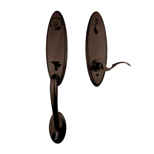Loire Entry I/C w/Flutto Lever VB BP in Venetian Bronze