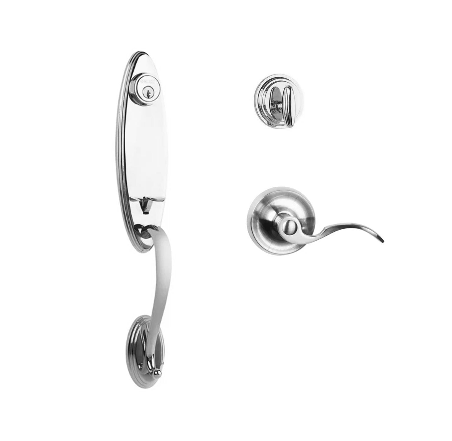 Loire Entry S/C w/Flutto Lever PC BP in Polished Chrome