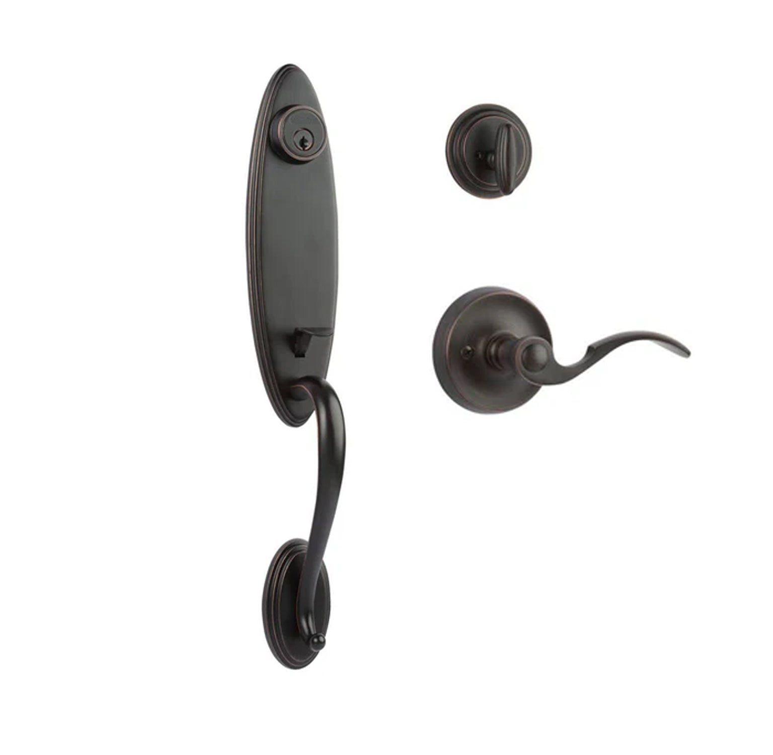 Loire Entry S/C w/Flutto Lever VB BP in Venetian Bronze