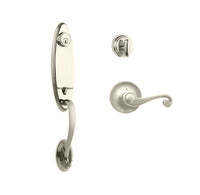 Loire Entry S/C w/Spira Lever SN BP in Satin Nickel