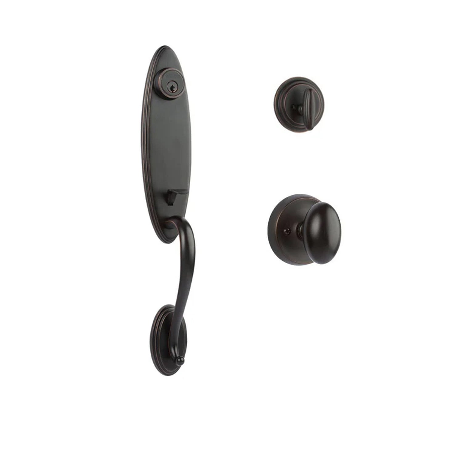 Loire Entry S/C w/Uovo Knob VB BP in Venetian Bronze