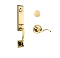N2LOK Siene double cylinder entrance set with Flutto lever handle, durable hardware for secure door entry.