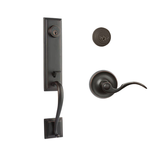 Seine Entry D/C w/Flutto Lever VB BP in Venetian Bronze