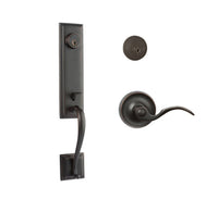 N2LOK Siene Double Cylinder Entrance Set with Flutto lever handle, durable hardware for secure door entry.