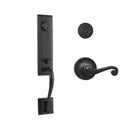 N2LOK Seine double cylinder entrance set with spiral lever handle, durable hardware for secure door entry.
