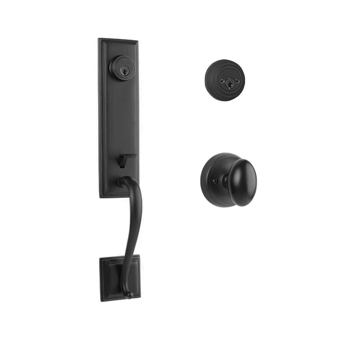 Seine Entry D/C w/Uovo Knob MB BP in Matt Black