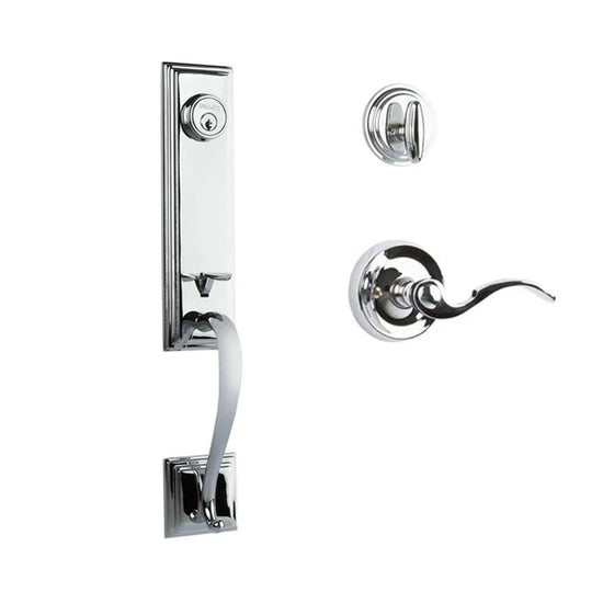Seine Entry S/C w/Flutto Lever PC BP in Polished Chrome