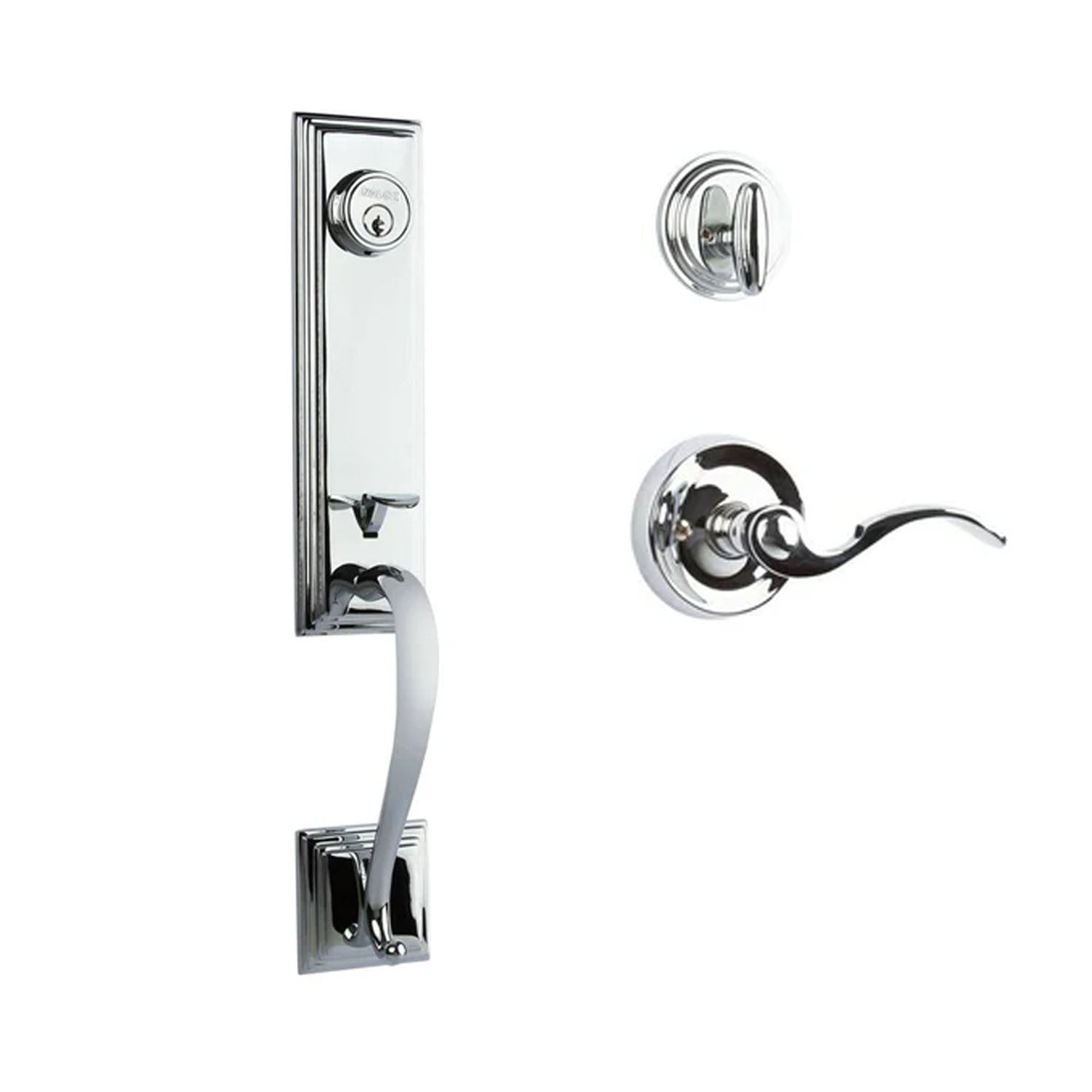 Seine Entry S/C w/Flutto Lever PC BP in Polished Chrome
