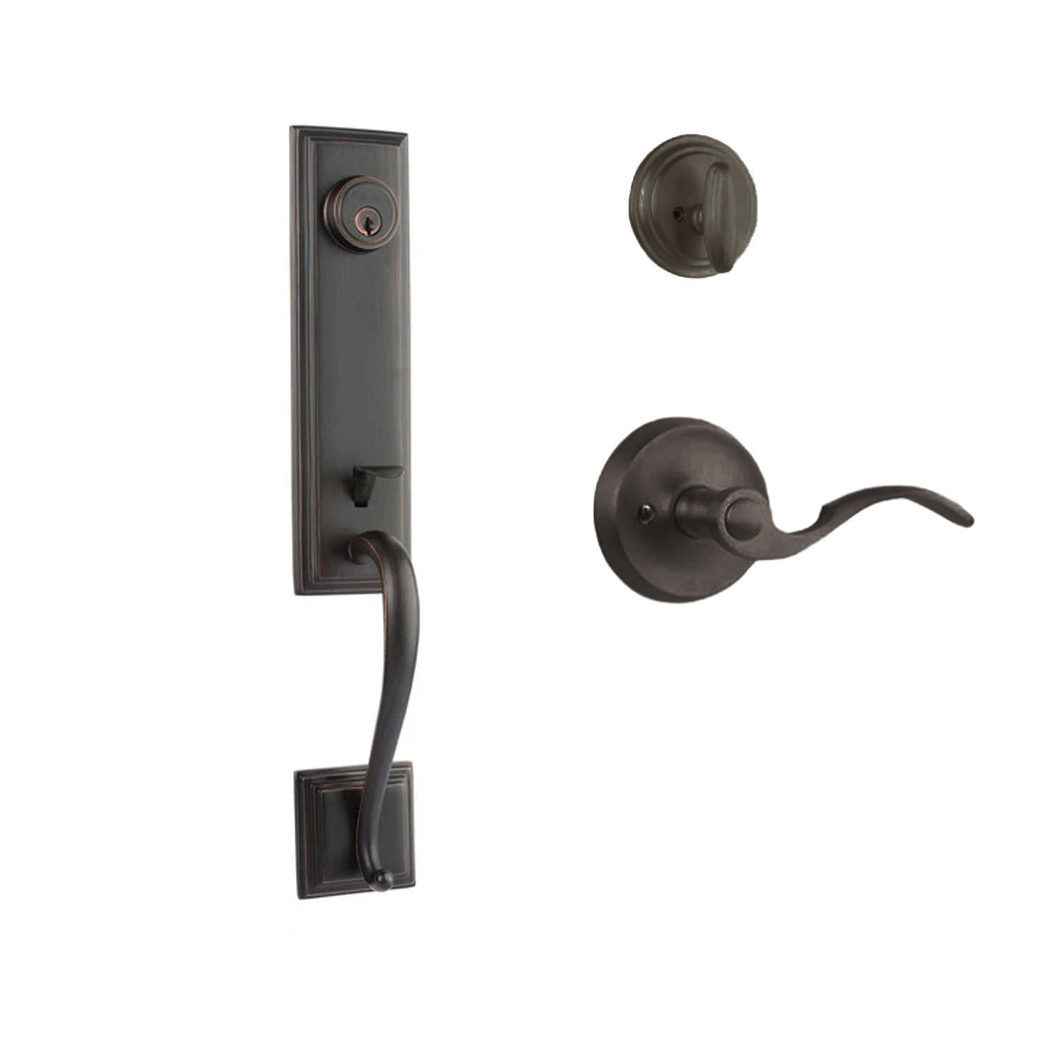 Seine Entry S/C w/Flutto Lever VB BP in Venetian Bronze