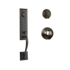 N2LOK Seine Single Cylinder Entrance Set - Egg Knob - Venetian Bronze in Venetian Bronze