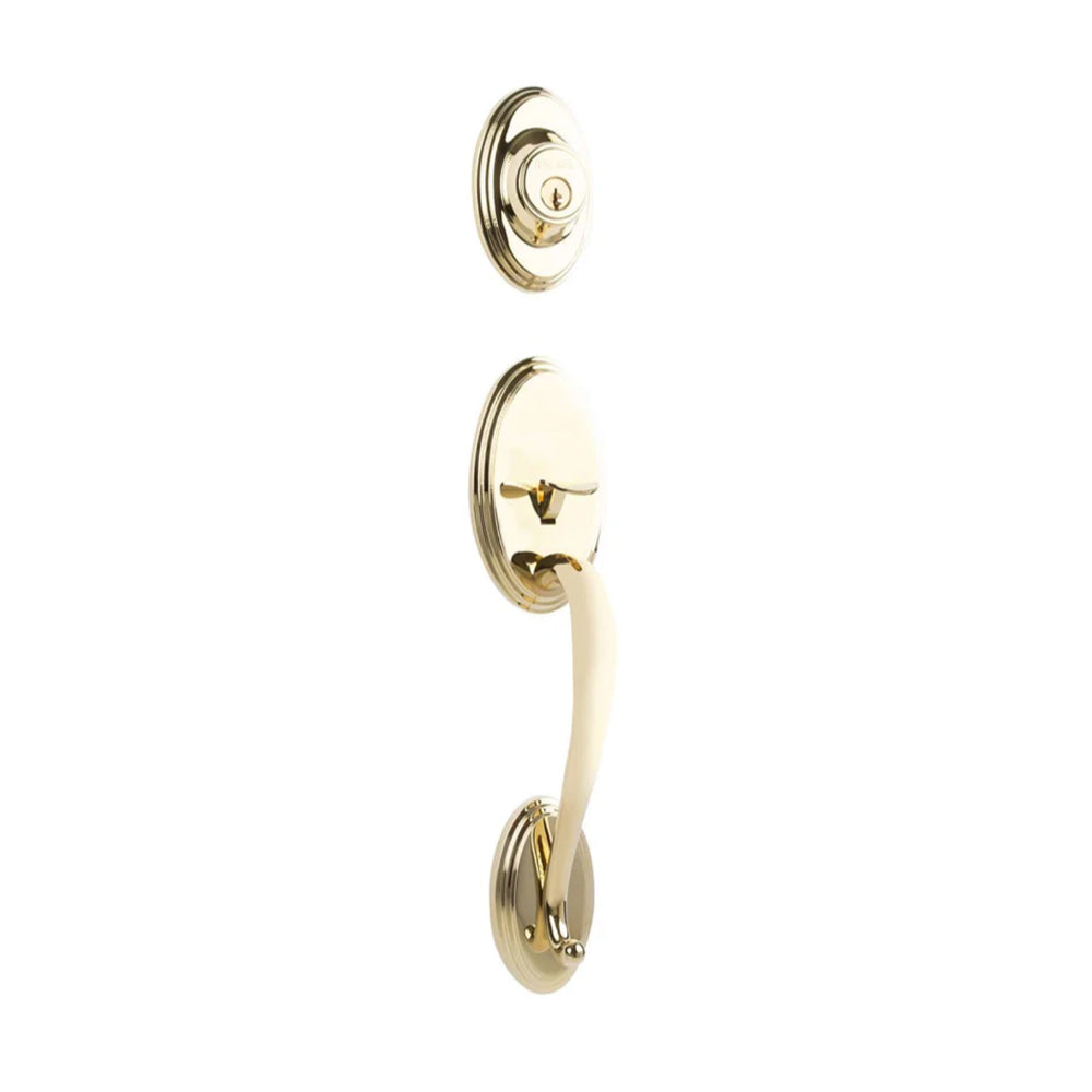Somme Entry D/C w/Flutto Lever L03 BP in Polished Brass