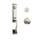 Somme Entry D/C w/Uovo Knob SN BP in Satin Nickel